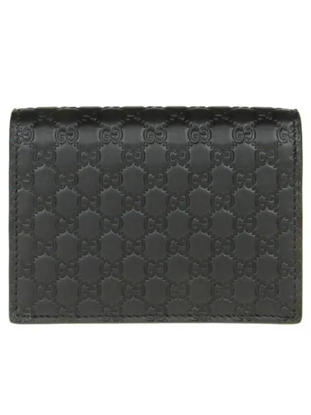 Microssima Bifold Card Wallet Black - GUCCI - BALAAN 5