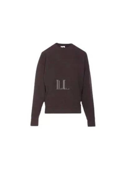 Crew Neck Sweatshirt Taupe Fonce - SAINT LAURENT - BALAAN 2