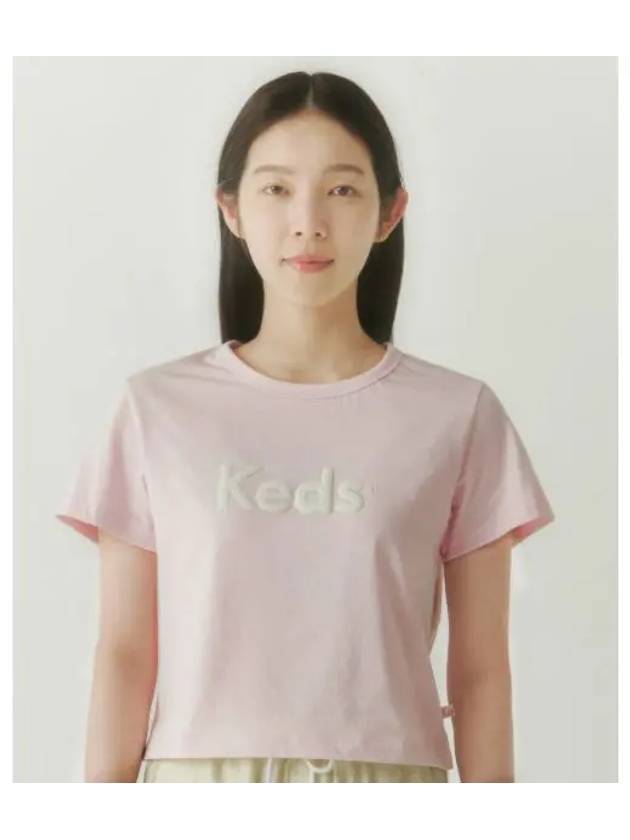 Logo Crop T Shirt KD2RSG2102FLPK - KEDS - BALAAN 1