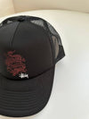 AU Australia DRAGON Trucker Cap ST7M0124 Black ONE SIZE - STUSSY - BALAAN 3