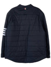 4 Bar Reversible Shirt Jacket Navy - THOM BROWNE - BALAAN 3