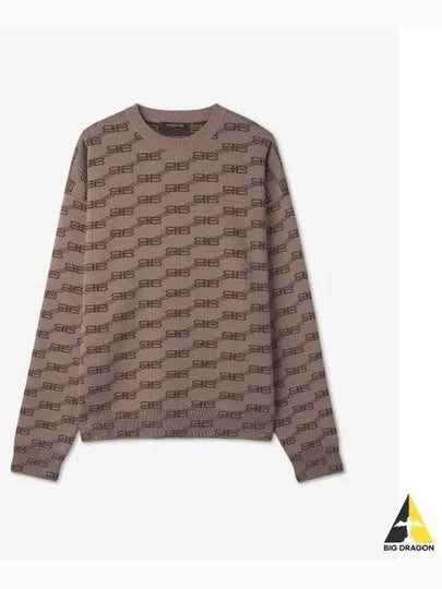 BB Monogram Sweatshirt Brown - BALENCIAGA - BALAAN 2