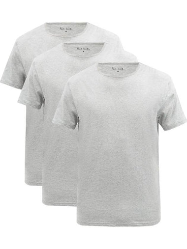 3pack set crew neck cotton pajamas short sleeve tshirt gray - PAUL SMITH - BALAAN 1