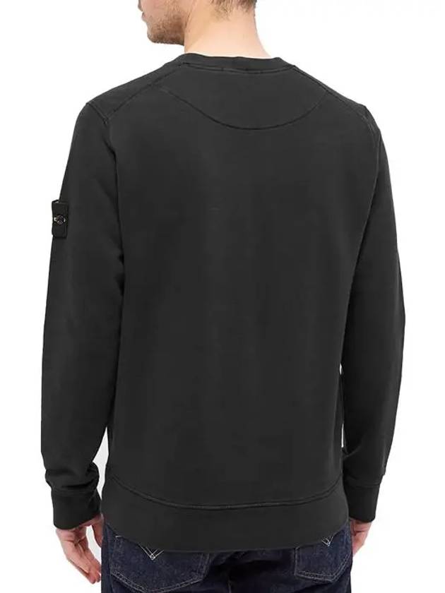 Wappen Patch Crewneck Sweatshirt Black - STONE ISLAND - BALAAN 5