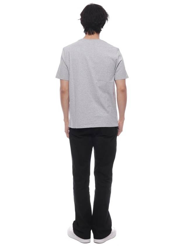 Chillax Fox Patch Regular Short Sleeve T-Shirt Grey - MAISON KITSUNE - BALAAN 6