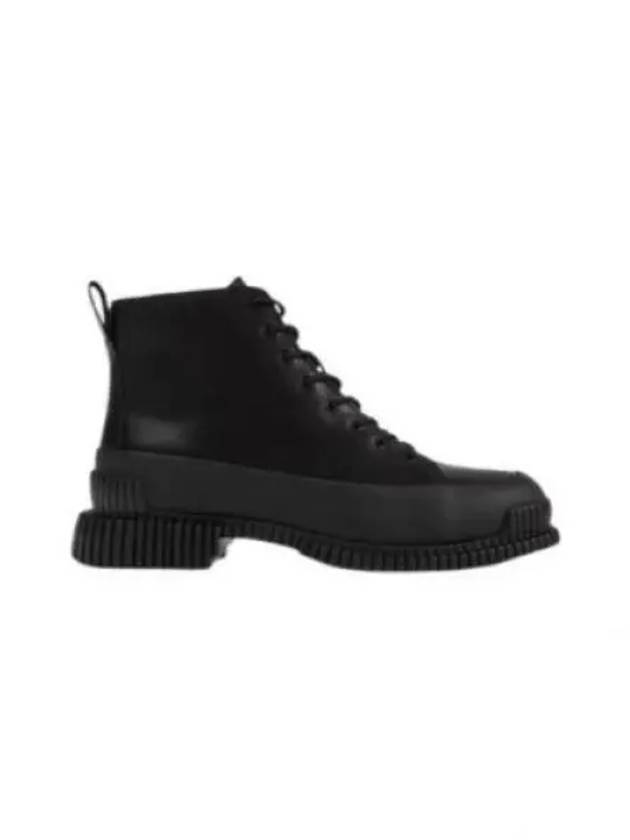 Fix Lace-Up Leather Worker Boots Black - CAMPER - BALAAN 2