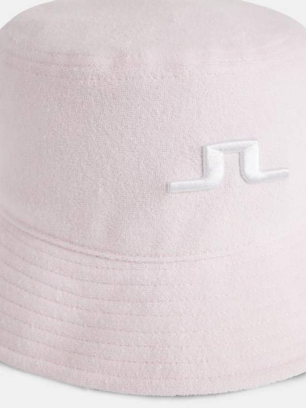 Women's Terry Embroidered Logo Bucket Hat Cradle Pink - J.LINDEBERG - BALAAN 3