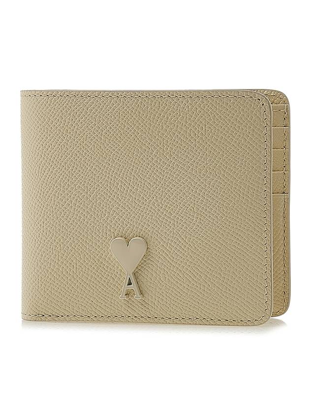 Heart Logo Half Wallet Ivory - AMI - BALAAN 2