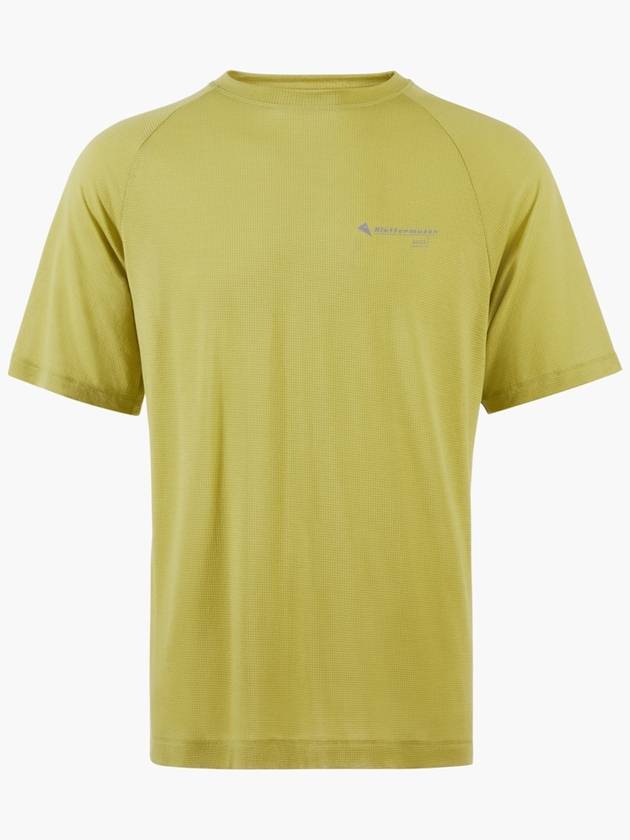 Men's Groa Logo Technical Short Sleeve T-Shirt Beryl Green - KLATTERMUSEN - BALAAN 2