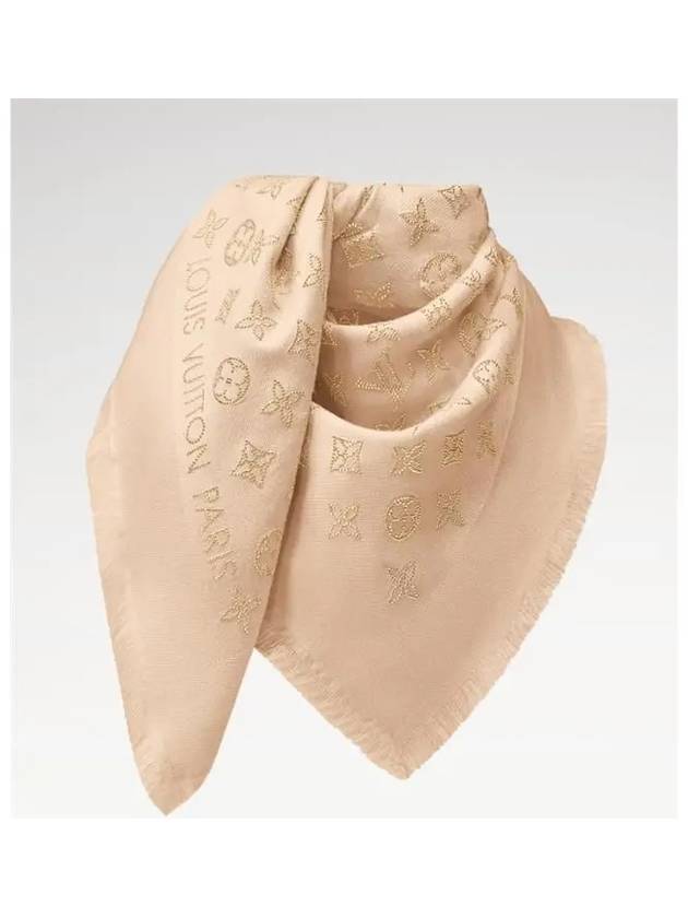 More Monogram Scarf Beige - LOUIS VUITTON - BALAAN 3