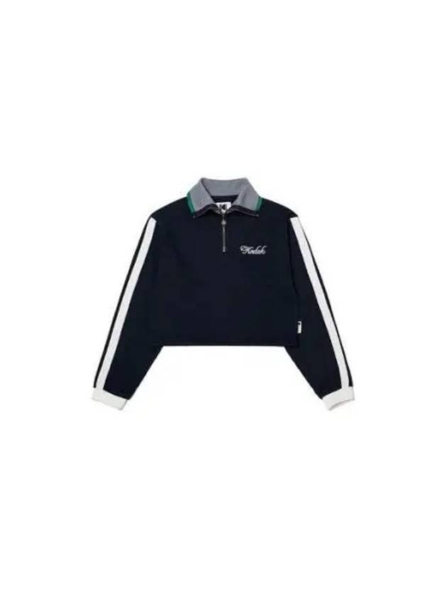 KODAK Apparel Camera Club Half zip Sweatshirt Women NAVY - KODO - BALAAN 1