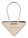 triangle logo saffiano key ring pink - PRADA - BALAAN 4