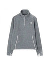 Women's Alpine Polartec 100 Half Zip Up Sweatshirt Grey - THE NORTH FACE - BALAAN 1