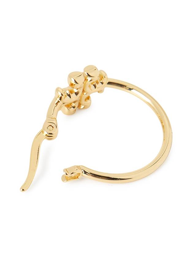 Eleanor Small Hoop Earrings Gold - TORY BURCH - BALAAN 5