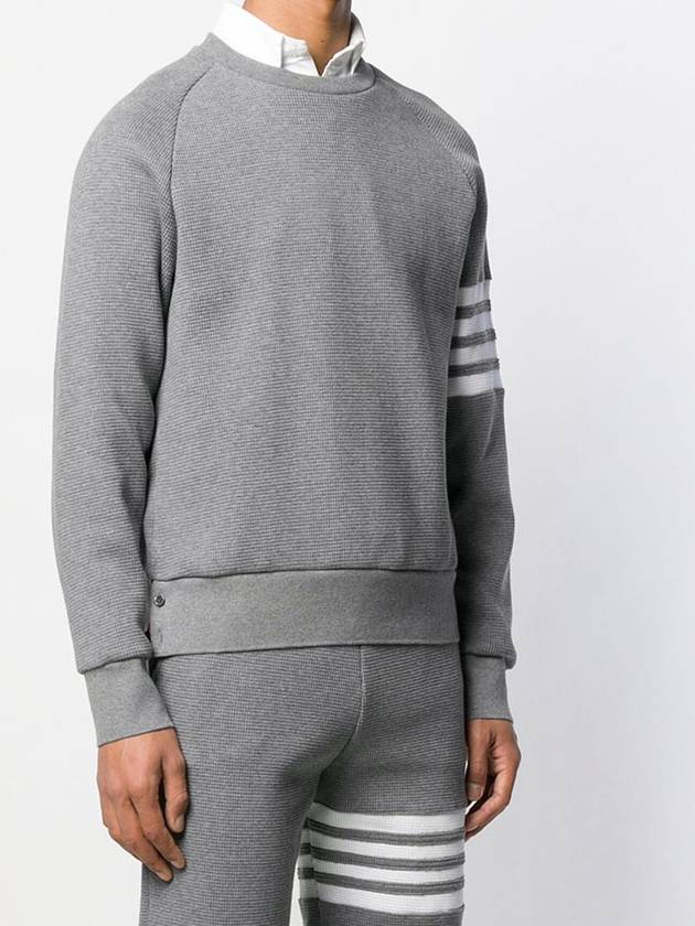 4 Bar Stripe Sweatshirt Grey - THOM BROWNE - BALAAN 3