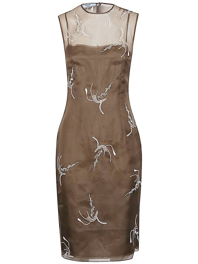 Prada Dresses Brown - PRADA - BALAAN 1