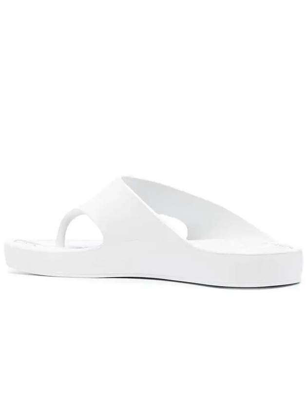 K Beach Rubber Flip Flops White - KENZO - BALAAN 4