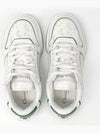 One Oblique Perforated Calfskin Low Top Sneakers White Green - DIOR - BALAAN 5