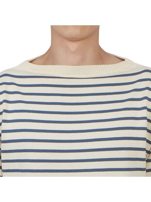 Boatman Petrolium Shorts Sleeve Knit Top Ivory - ANDERSEN-ANDERSEN - BALAAN 7