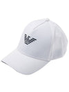 Eagle Logo Ball Cap White - EMPORIO ARMANI - BALAAN 2