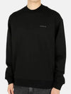 logo print crewneck sweatshirt black - MONCLER - BALAAN 3