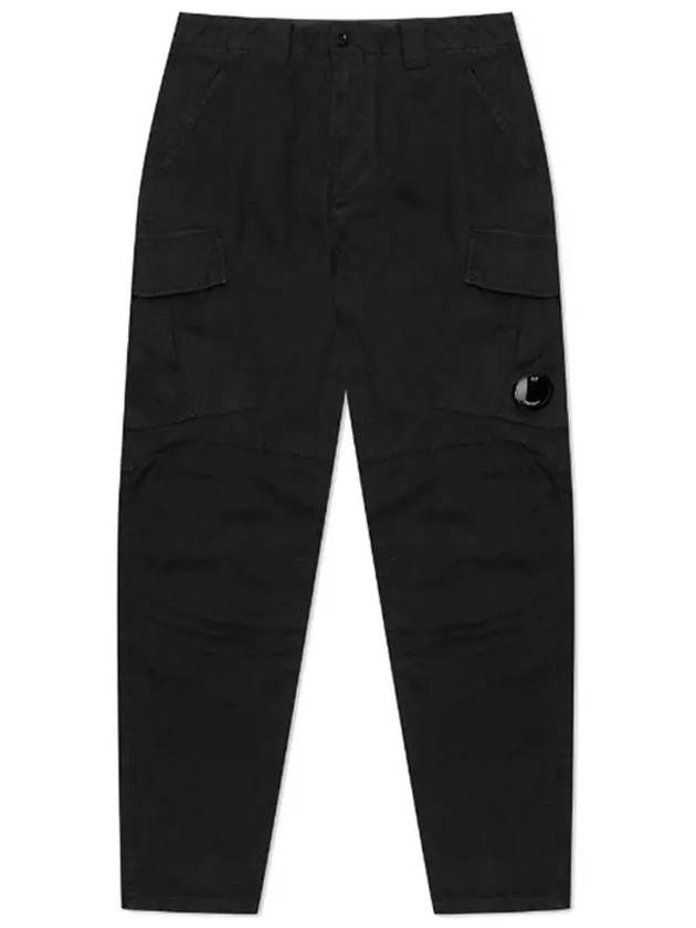 Military Cargo Straight Pants Black - CP COMPANY - BALAAN 3