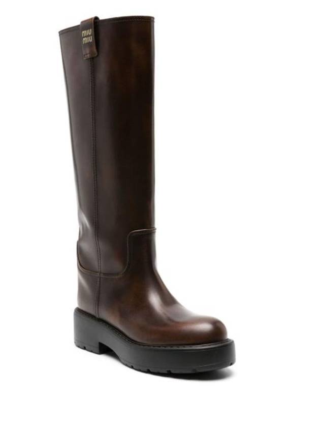 Boots 5W971D3KY8F0038 AI23 BROWN - MIU MIU - BALAAN 3