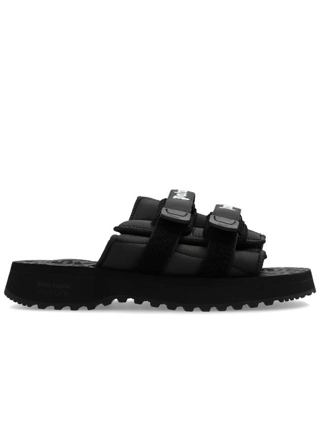 Suicoke Moto P Touch Strap Slippers Black - PALM ANGELS - BALAAN 2