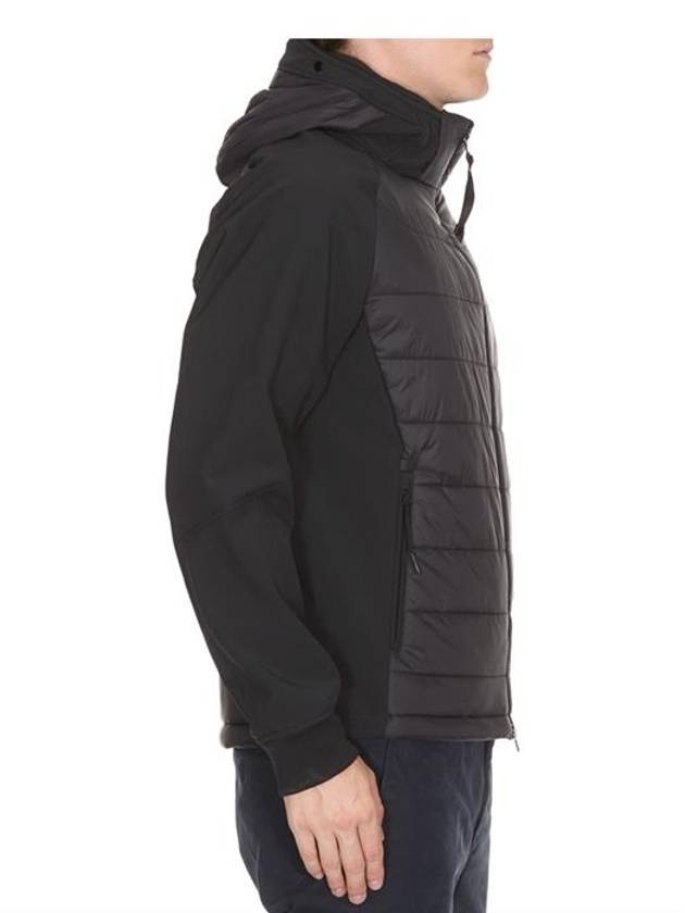 Goggle Hood Padded Vest Black - CP COMPANY - BALAAN.