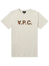 Men's VPC Logo Short Sleeve T-Shirt Grey - A.P.C. - BALAAN 2