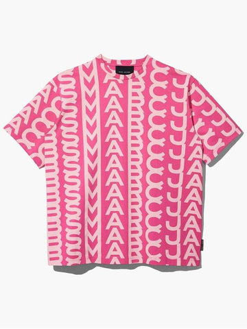 Monogram Big T-Shirt_Light Pink/Pink (C602P02PF22-956) - MARC JACOBS - BALAAN 1