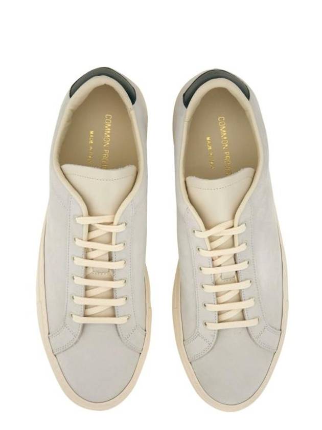 Retro Leather Nubuck Low Top Sneakers Green White - COMMON PROJECTS - BALAAN 6