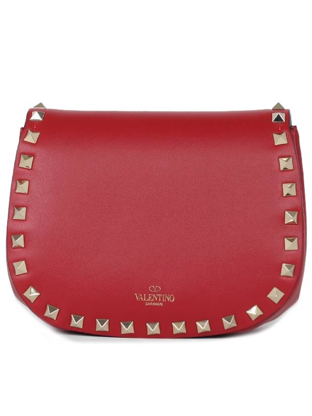 Rockstud Mini Chain Cross Bag LW2P0451 BOL 0RO Red - VALENTINO - BALAAN 4