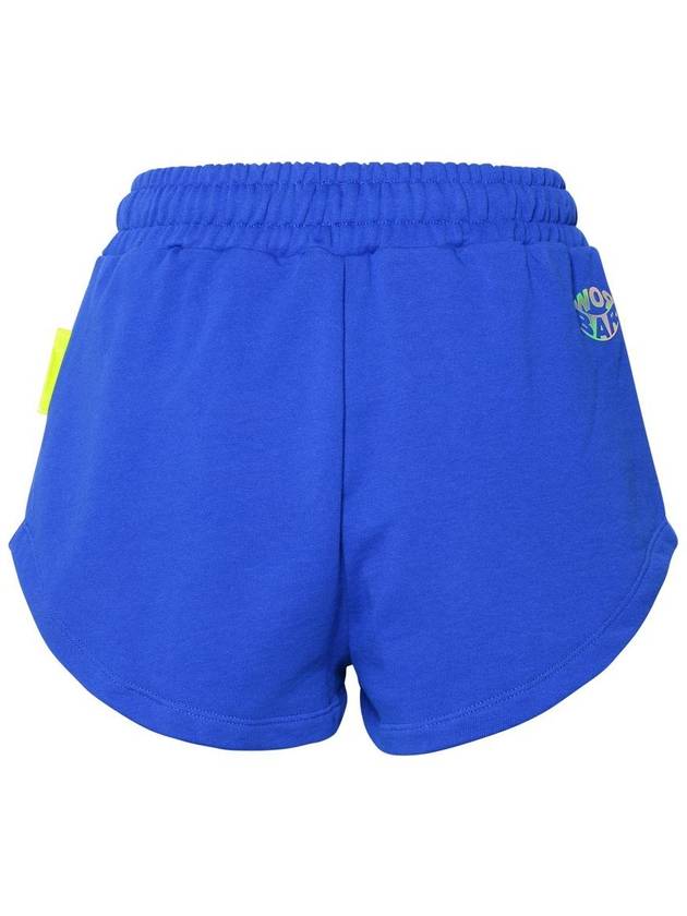 Barrow Blue Cotton Shorts - CLAIRE BARROW - BALAAN 3