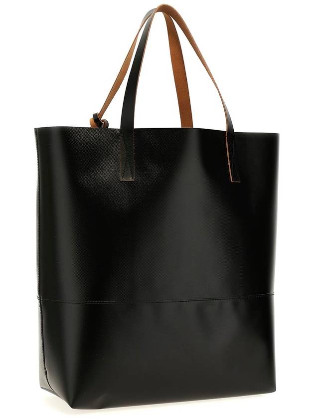 Tribeca Logo Print Tote Bag Black - MARNI - BALAAN 2