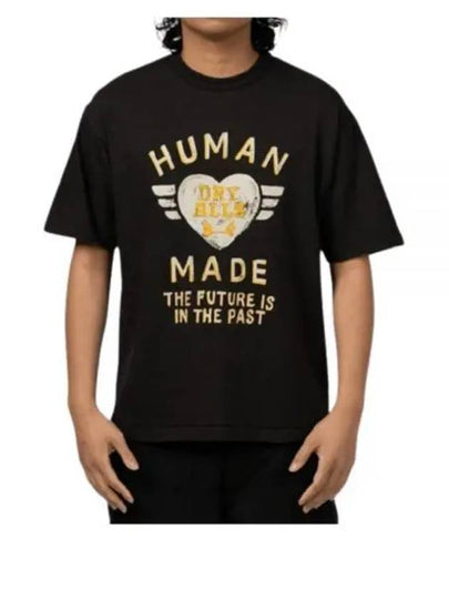 Graphic Print Short Sleeve T-Shirt Black - HUMAN MADE - BALAAN 2