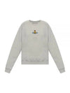 Embroidered Logo Cotton Sweatshirt Grey - VIVIENNE WESTWOOD - BALAAN 2