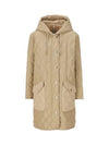 Diamond Quilted Hoodie Padding Archive Beige - BURBERRY - BALAAN 2