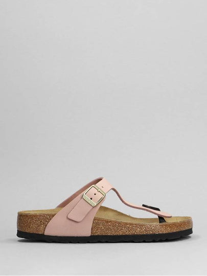 Gizeh Nubuk Leather Flip Flop Pink - BIRKENSTOCK - BALAAN 2