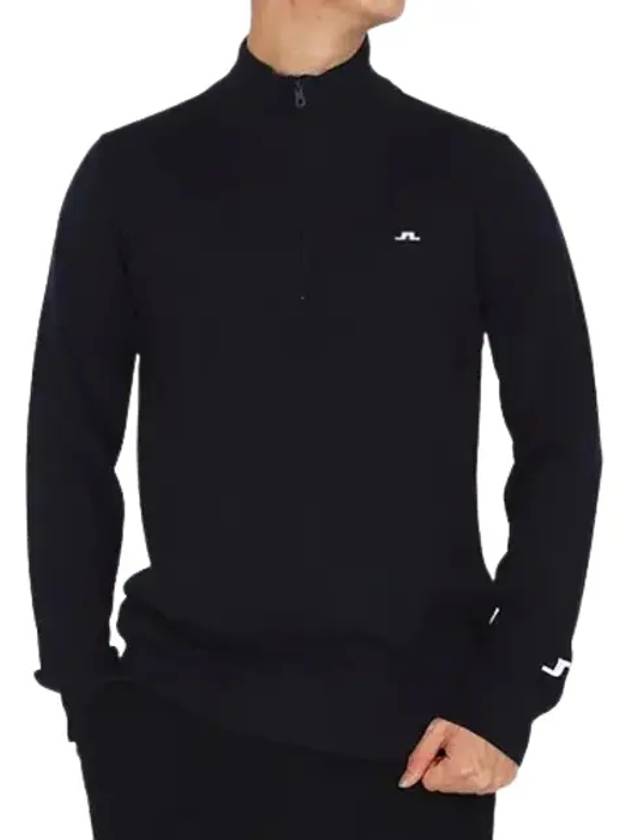 Kian Half Zip-Up Knit Top Navy - J.LINDEBERG - BALAAN 3