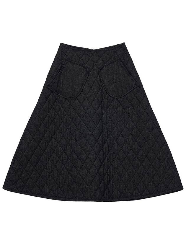 QU SKIRT BK quilted black - TIBAEG - BALAAN 5