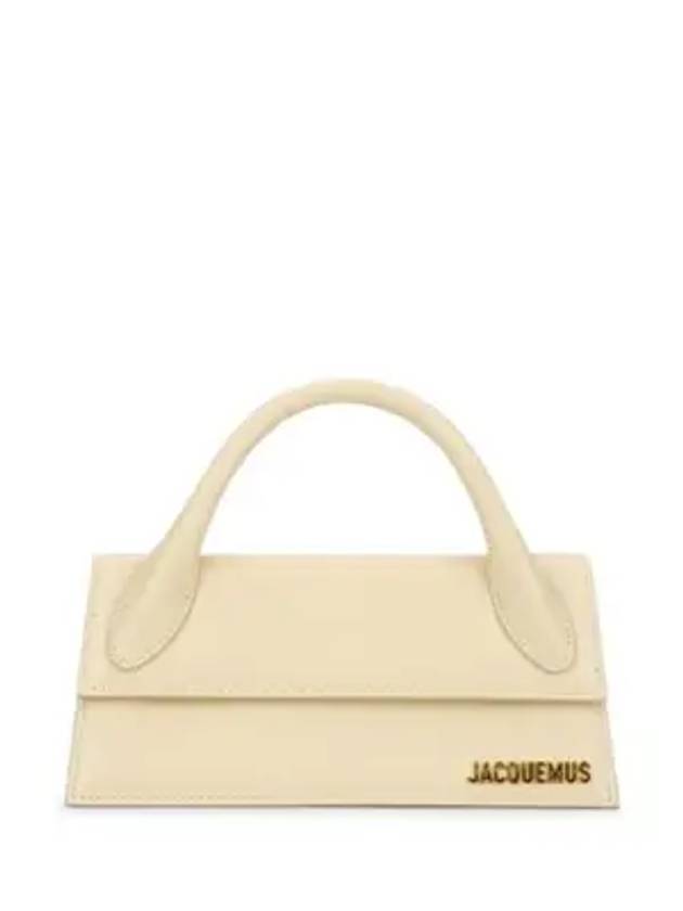 Le Chiquito Long Leather Tote Bag Ivory - JACQUEMUS - BALAAN 1