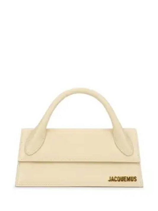 Le Chiquito Long Leather Tote Bag Ivory - JACQUEMUS - BALAAN 1