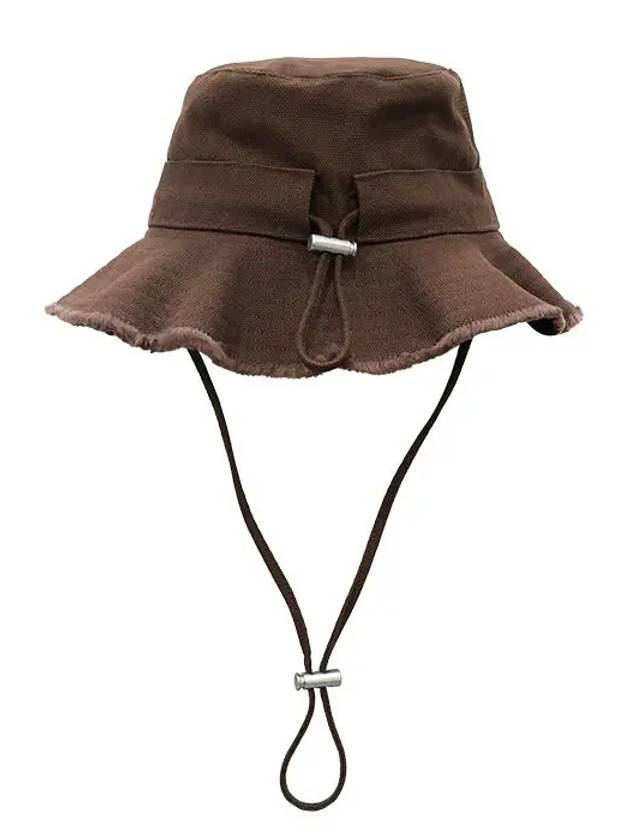 Le Bob Artichaut Cotton Bucket Hat Brown - JACQUEMUS - BALAAN 5