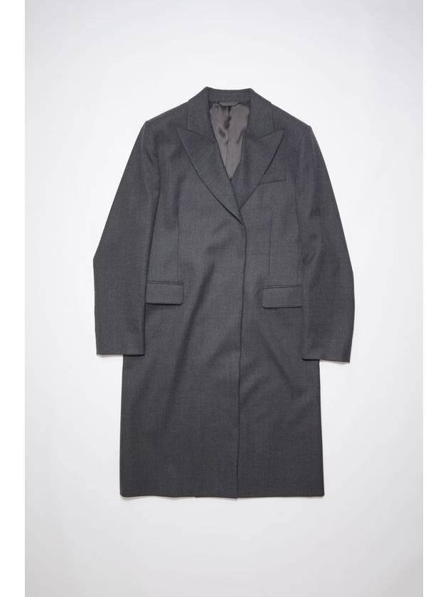 Polyester Wool Single Coat Grey - ACNE STUDIOS - BALAAN 1