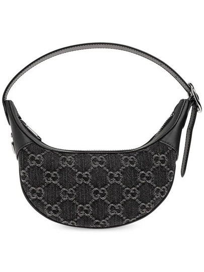 Ophidia GG Mini Bag Grey Black Denim - GUCCI - BALAAN 2