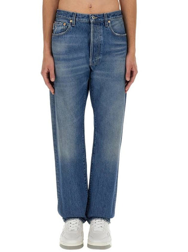 JEANS WITH LOGO DETAIL - VALENTINO - BALAAN 1