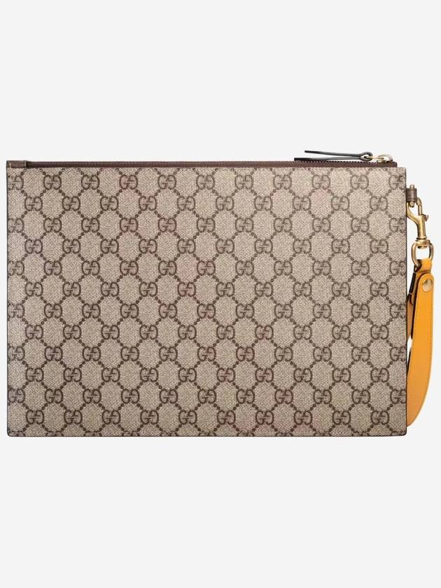 Neo Vintage GG Supreme Clutch Bag Beige Ebony - GUCCI - BALAAN 3