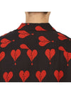 Break Heart Motif Print Short Sleeve Shirt Black - ALLSAINTS - BALAAN 9