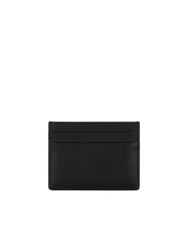 logo leather card wallet black - DOLCE&GABBANA - BALAAN 4